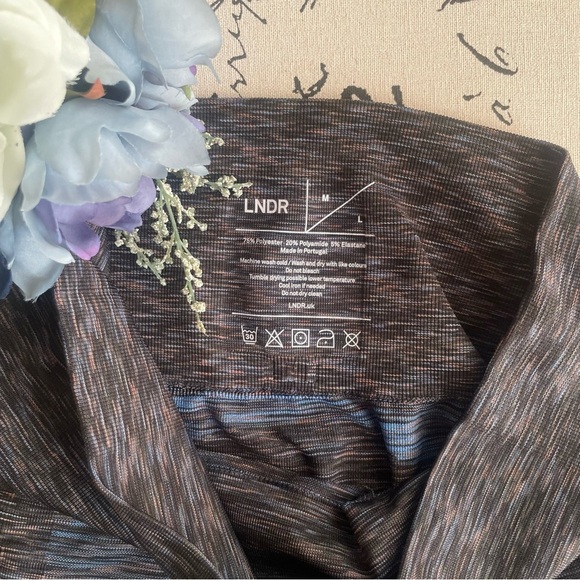 LNDR Super Sculpting Seamless Workout 6/8 Leggings in Blue Multi Sky Dye Sz M/L - Picture 13 of 13